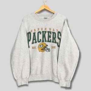 Vintage Green Bay Packers Sweatshirt, Retro NFL Green Bay Packers Football Shirt